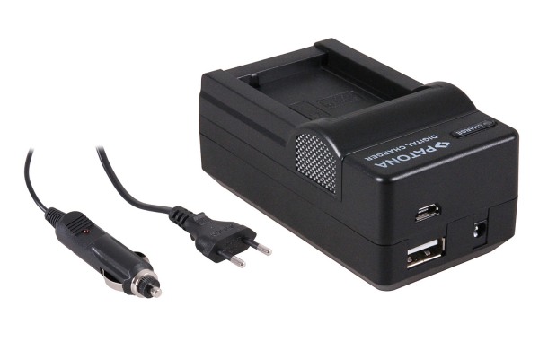 Batterilader med micro USB for Canon Digital Ixus 105 ✅ lader xanon ixus 105